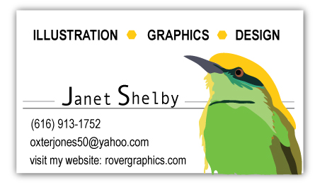 Janet Shelby business card